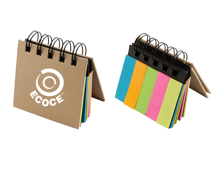 MINI BLOCK DE NOTAS ADHESIVAS CON ESPIRAL METALICO C263